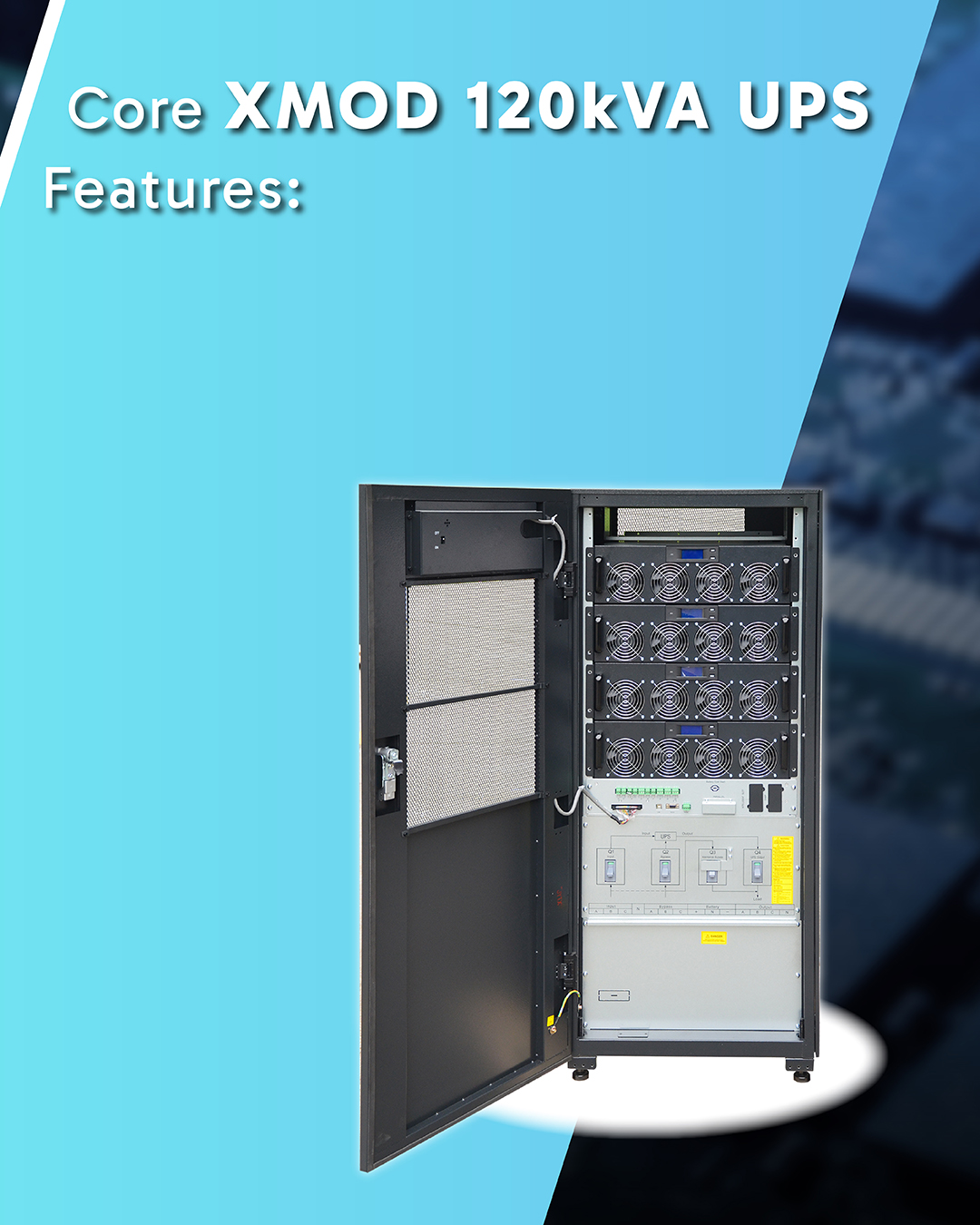 XMOD 120kVA & UPS Product Image(door open)