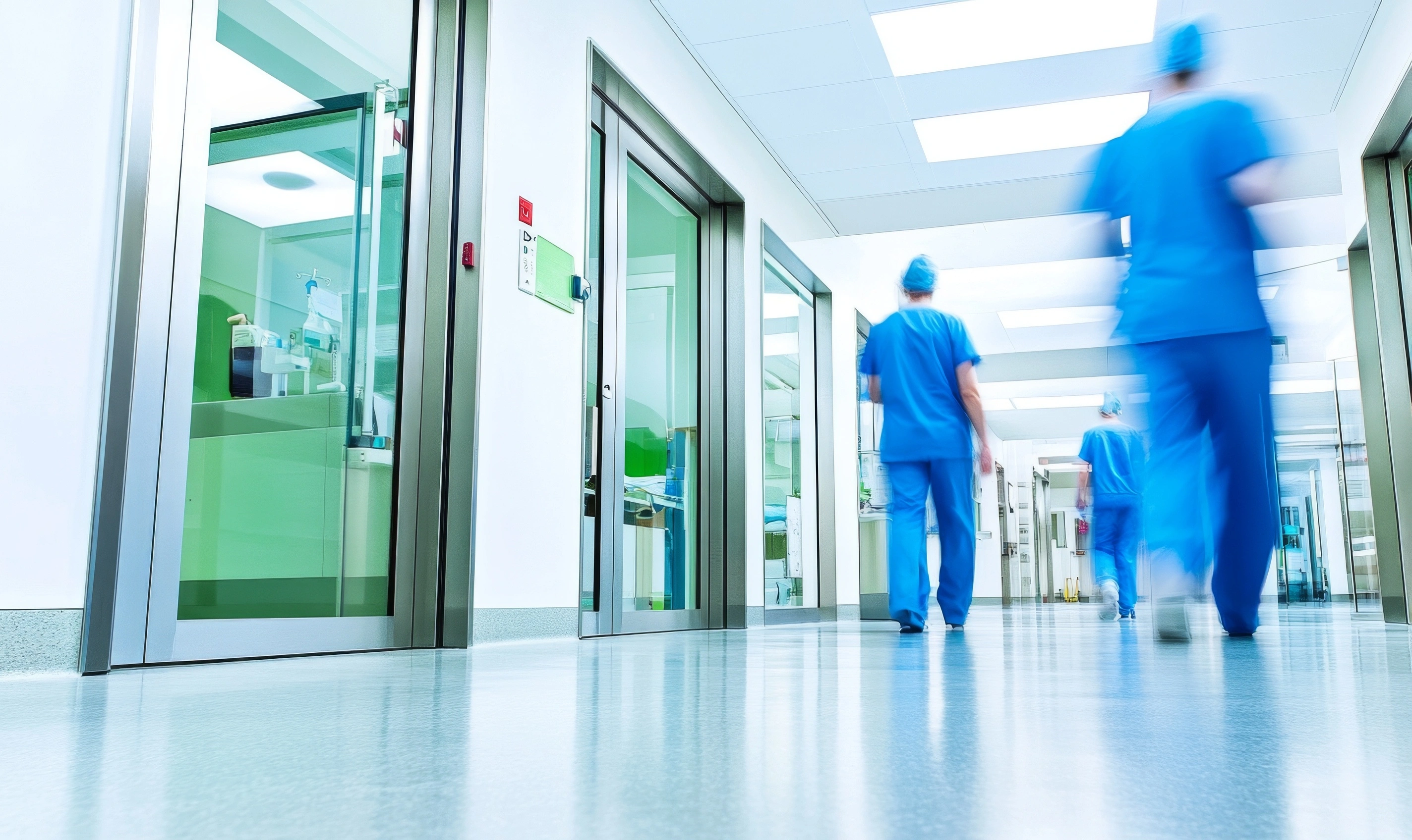 Touchless access solution in hospital.