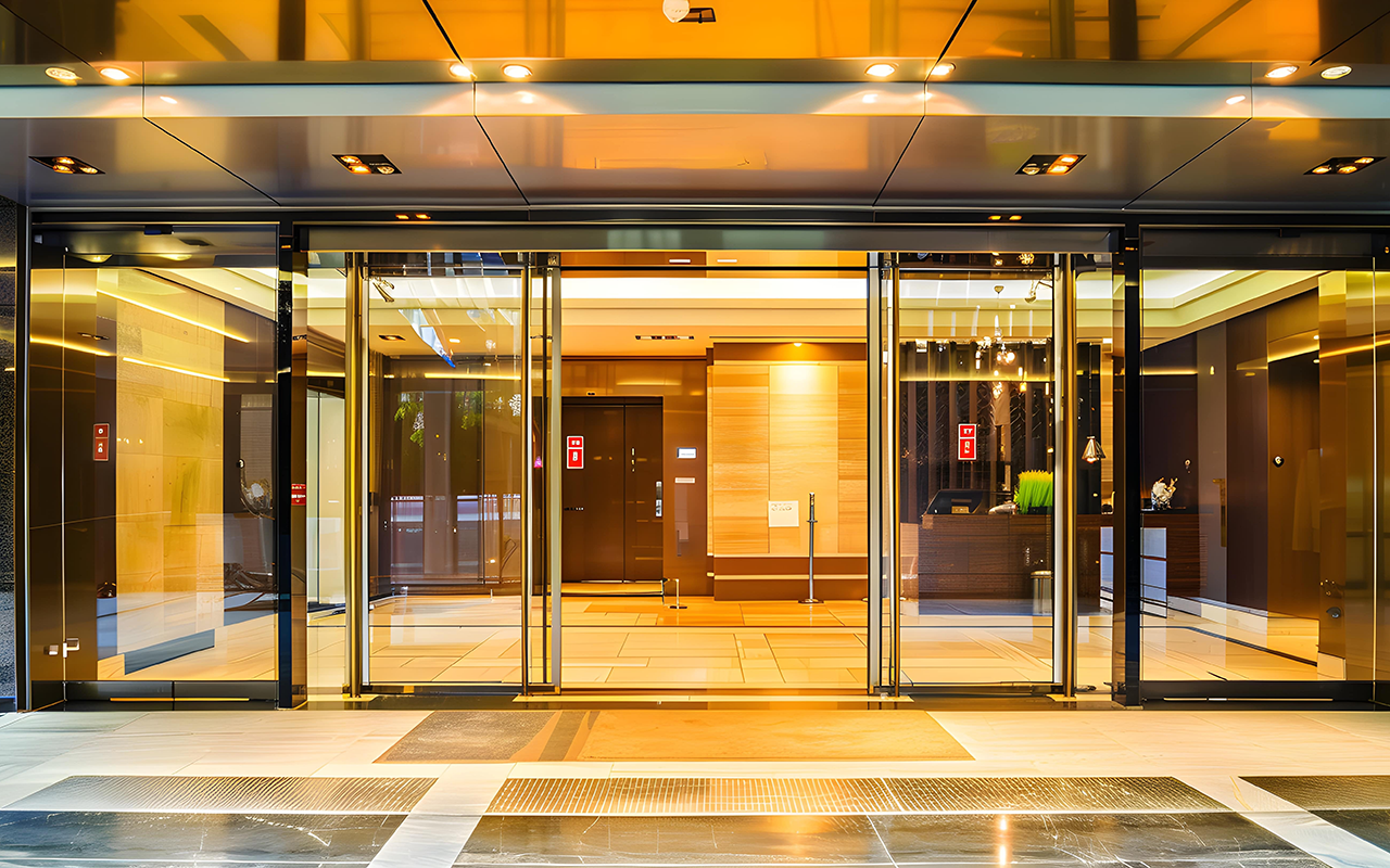 Automatic door system powered by an FSP Power Solution Clippers RT 6KL / 10KL UPS