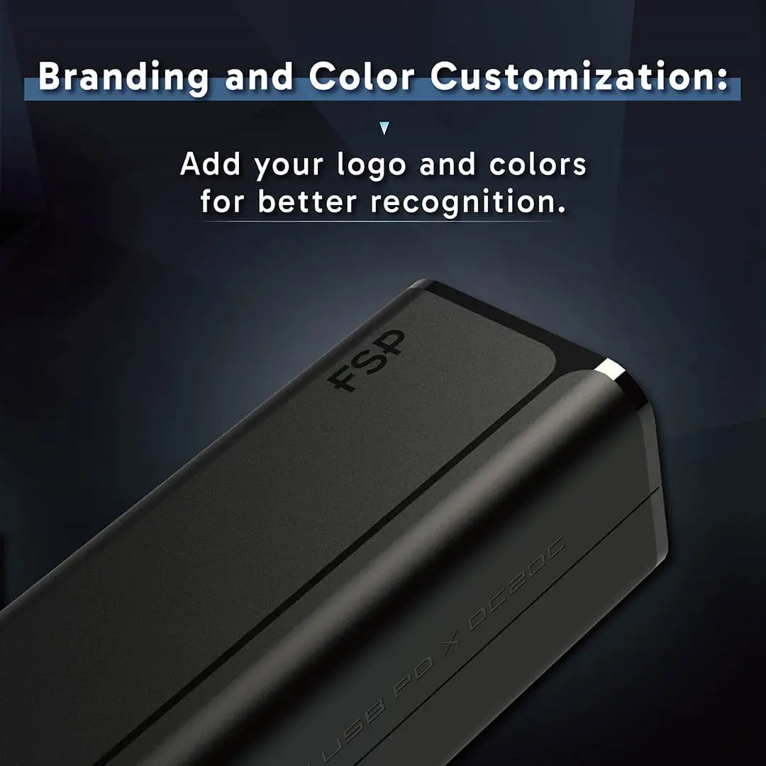 Branding and color customization of the charger housing